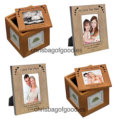 £20.50 • Buy PERSONALISED I WE LOVE YOU MOST Novelty Keepsake Gifts Presents For Her Him Idea