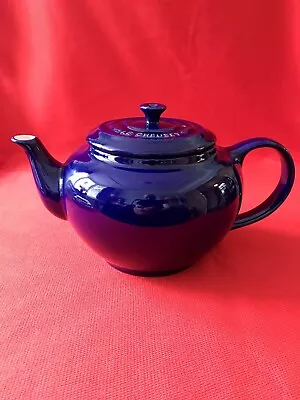 Le Creuset Cobalt Blue Classic Stoneware Teapot 140mm. Tall 1L Capacity • £13.50