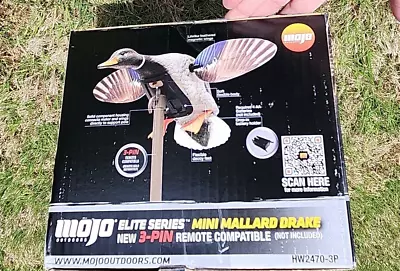 $42.40 • Buy Mojo Outdoors Elite Series Mini Mallard Drake Decoy Duck Spinning Wings
