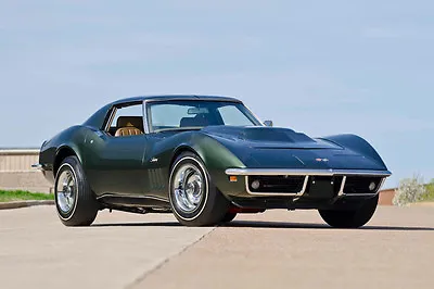 CLASSIC 1969 CHEVY CHEVROLET CORVETTE L88 SPORTS CAR POSTER PRINT STYLE A 24x36 • $39.95