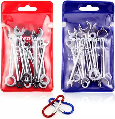 Mini Wrench Set Metric SAE Ignition Wrench Sets Open And Box End Wrench Set Smal • $26.99