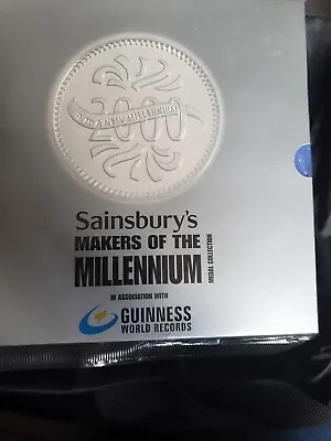 Vintage Sainsburys Makers Of The Millenium Medal Collection Coin Set SEALED • £7.99