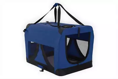 Portable Soft Dog Cage Crate Carrier XXXL Blue • $142.99