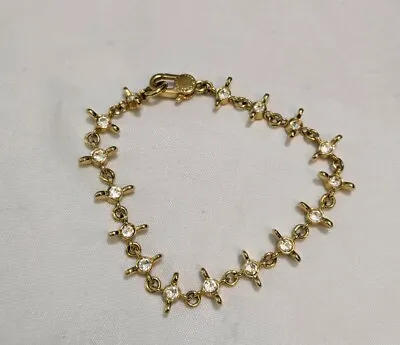 Marc By Marc Jacobs Fabulous Gold Tone And Clear Crystal Bracelet  • $20