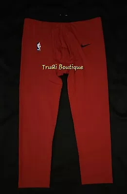 Nike Pro NBA Team Issued 3/4 Compression Tights Red XL-TALL • $26.99