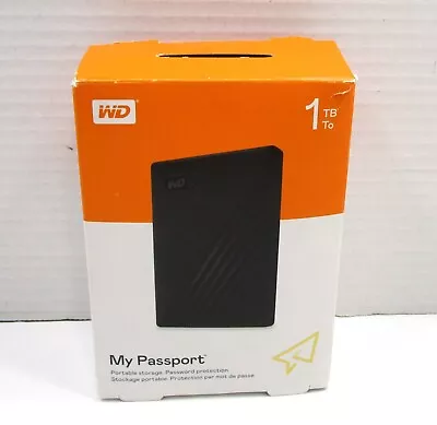 WESTERN DIGITAL My Passport HDD 1TB USB 3.2  Portable External Hard Drive • $28.89