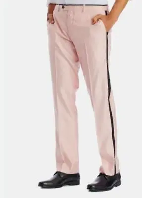 PAISLEY & GRAY Men's Pink Sloane Tuxedo Pants Size 42 X 32 L New $140   3087P • $28