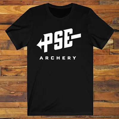 PSE Archery Logo Bows Hunting Hunter Men's Black T-Shirt S-5XL • $17.90