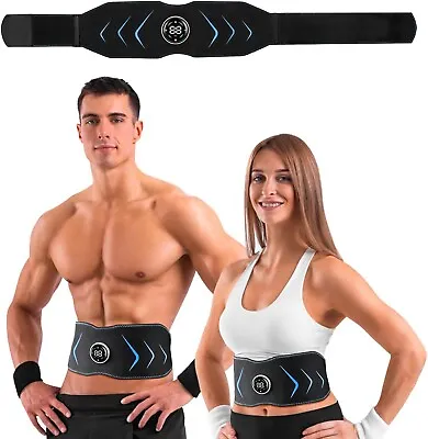 EMS Abdominal Muscle Machine Toning Trainer ABS Stimulator Toner Fitness Belt • £24.99