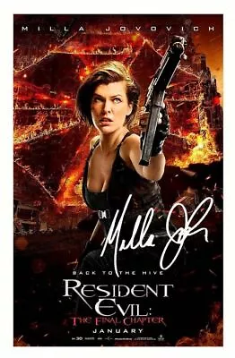 Milla Jovovich - Resident Evil 7 Autograph Signed Photo Poster Print • £6.89