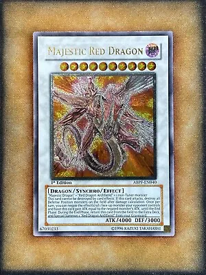 Yugioh Majestic Red Dragon ABPF-EN040 Ultimate Rare 1st Ed LP • $28.99