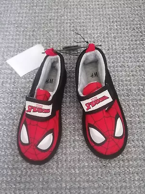 Boys/girls H&m Marvel Spiderman Slippers - Size 10.5 - 11 • £7.99