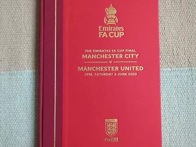 FA CUP FINAL 2023 HARDBACK PROGRAMME Manchester United V Manchester City • £18.85