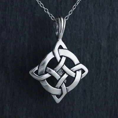 Celtic Knot Ulbster Luck Pendant Necklace 925 Sterling Silver Gift Lucky Irish • $26