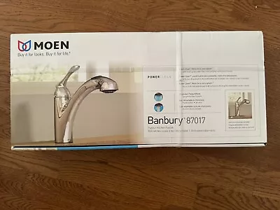 MOEN 87017 Banbury Pull-Out Sprayer Kitchen Faucet With Power Clean In Chrome • $80