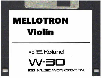 MELLOTRON - VIOLIN For ROLAND W-30 On Floppy SOUND DISK • $4.97