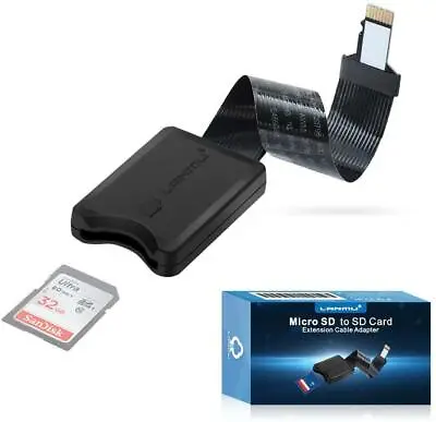 £8.49 • Buy Micro SD To SD Card Extension Cable,Micro SD Card Adapter Extender,LANMU