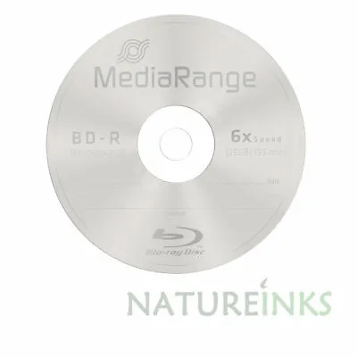£3.14 • Buy 1 Mediarange BluRay 6x Bluray BD-R 25GB Blank Discs MR498 Retail Jewel Case