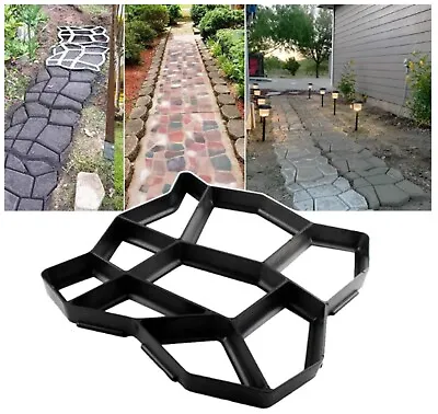 Walk Stone Maker Reusable Concrete Molds Path Maker Stepping Paver Lawn Patio • $19.99