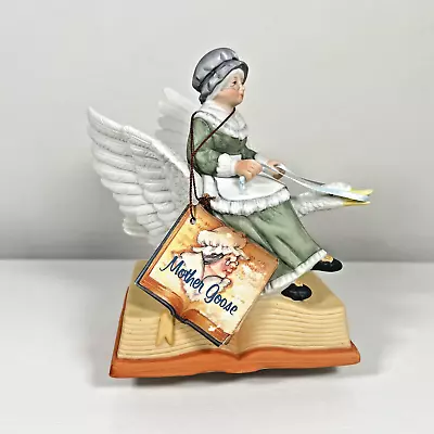 Vintage Schmid Music Box Mother Goose Hand Painted Porcelain Figurine With Tags • $9.95