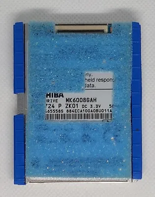 60GB HDD For IPod Classic - Toshiba MK6008GAH 1.8  ZIF Thick Profile Hard Drive • £13.90