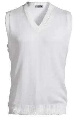 Edwards Unisex Style 561 White Acrylic Cardigan Sweater Vest Size 4XL • $19