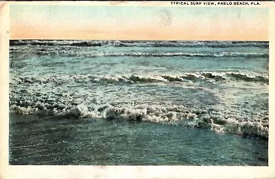 Pablo Beach FL Florida Typical Surf View 1921 Postcard H568 • $7.95