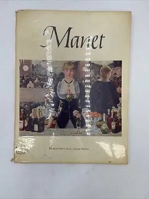 Manet Abrams Art Book 16 Beautiful Full Color Prints 1953 • $24.80