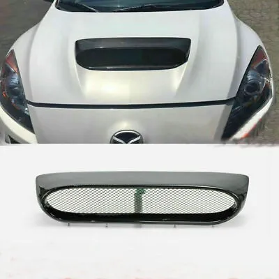 Carbon Hood Vent Scoop Mesh Cover Air For 10-13 Mazda MazdaSpeed 3 MPS Hatchback • $199.78