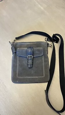 Coach Blue Suede Hamilton Crossbody • £38.55