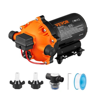 $64.99 • Buy VEVOR 12V Water Pressure Diaphragm Pump Self-Priming Pump 70 PSI 5.5 GPM Boat RV