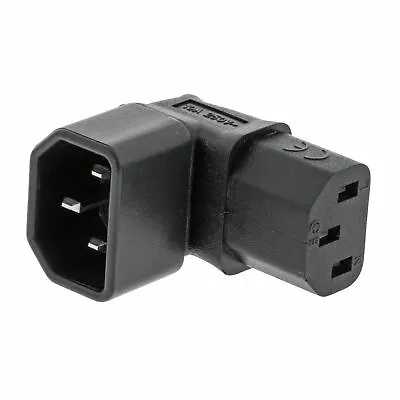 Right Angled IEC Adapter Up Angled IEC 320 C14 Male To C13 Female • £6.92