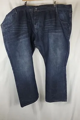 BNWT Men's Ze Enzo 989 Straight Fit Blue Denim Jeans W 58' L 30' • £15