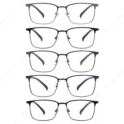 Premium Reading Glasses Vintage Business Alloy Readers 0.50~6.00 Mens N • $17.99