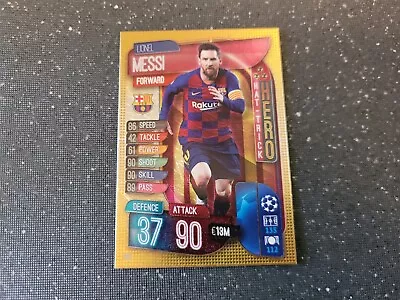 Match Attax 2019/20 No 315 Lionel Messi (barcelona) Hat-trick Hero Mint • £3.75