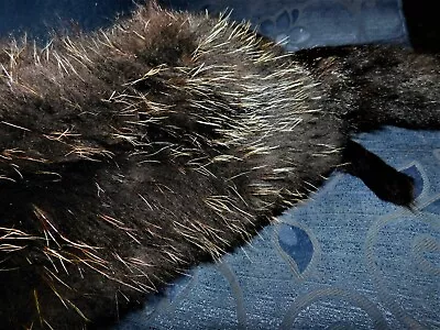 £55 • Buy Genuine Vintage Silver Fox ? Fur Stole Dark With Highlights Very Soft