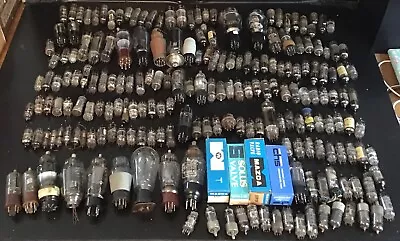 Vintage Job Lot Of 208 Radio Valves Untested And Sold As Seen Collectible • $87.16