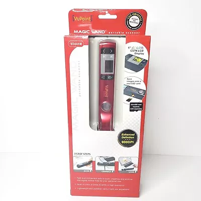 New VuPoint Magic Wand Portable Scanner ST441R Red • $28.99