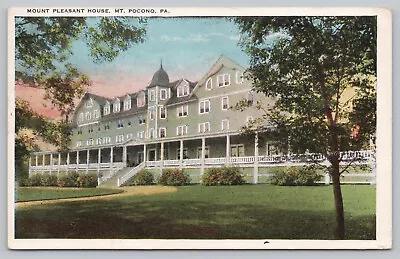 Mt Pocono PA Pennsylvania - Mount Pleasant House - Monroe County - Postcard 1926 • $7.50