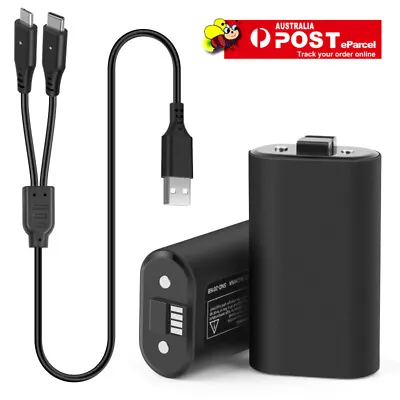 Set For Xbox One X/S Play&Charge Kit Rechargeable Battery Pack & Charging Cable • $18.99