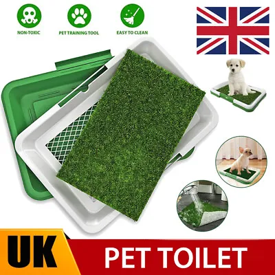 £13.99 • Buy Pet Dog Toilet Mat Indoor Outdoor Restroom Training Grass Potty Pad Loo Tray  Uk