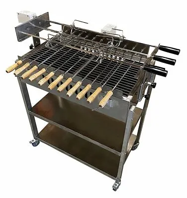 Stainless Steel Cypriot Greek Rotisserie Charcoal Spit BBQ • £439.99