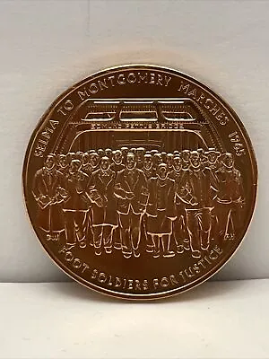 US Mint Medal 1965 Selma To Montgomery Marches W/ Martin Luther King Coin - NEW • $20