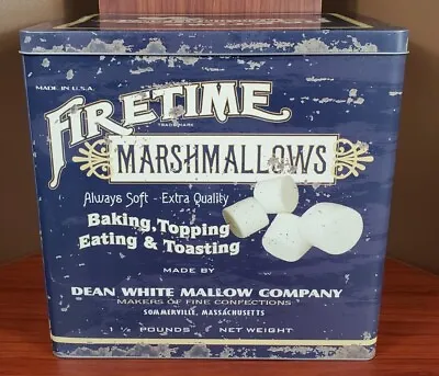 Firetime Marshmallows Tin Container • $99.99
