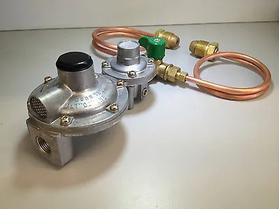 Lpg Regulator Kit Twin Stage 250mj Suit Caravan And Home Use • $74.59