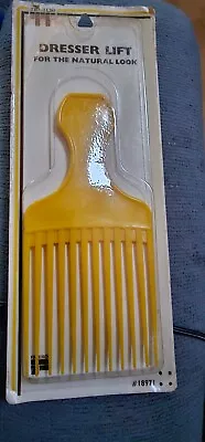  Vintage 1970's Tip Top Faberge  Plastic Dresser Lift Afro Pick Comb New B8 • $6.99