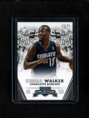 Kemba Walker 2013-14 Crusade SILVER PARALLEL #/25 RARE Bobcats UCONN HUSKIES • $20