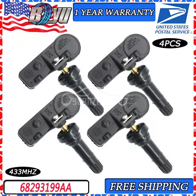 68293199AA 4pcs TPMS NEW Tire Pressure Sensor For 2019-2022 Dodge Ram 1500 DT US • $24.40