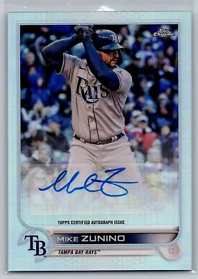 2022 Topps Chrome Update Refractor Auto Mike Zunino Tampa Bay Rays #AC-MZ • $5.28