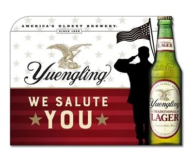 $26.94 • Buy Yuengling Lager Beer Eagle Logo We Salute You Metal Sign Americas Oldest Brewery